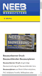 Mobile Screenshot of bauzaunbanner.neeb-werbesysteme.de